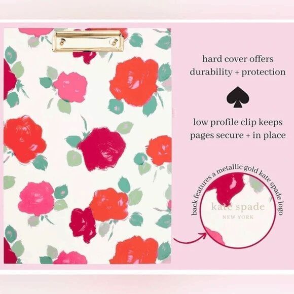Kate Spade New York Clipboard Folio, Brushy Rose - Picture 3 of 8